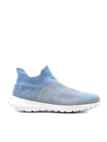 Кроссовки из конопли, голубые 07