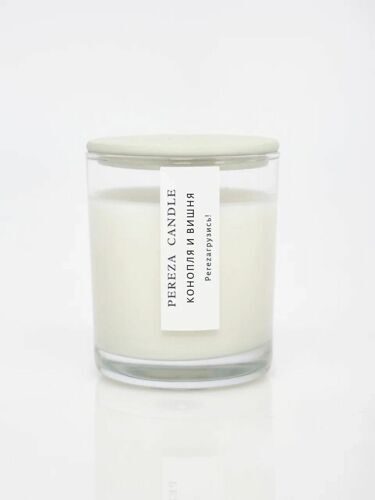 Свеча Pereza Candle Конопля и вишня, 180 мл