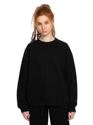 Джемпер из конопли и хлопка, черный